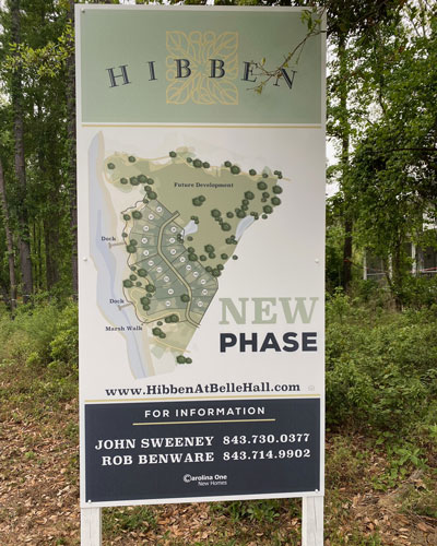 Hibben at Bell Hall Site Sign